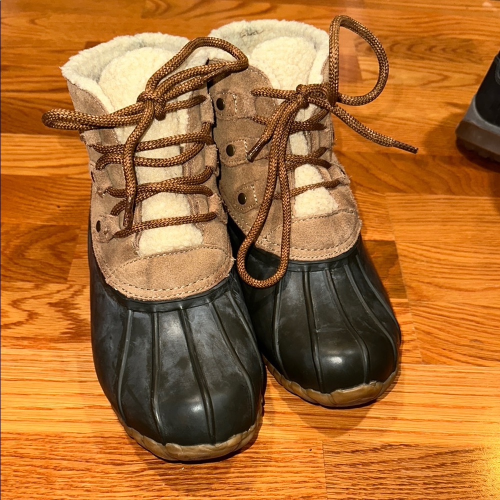 Kids' Brown and Black Duck Boots